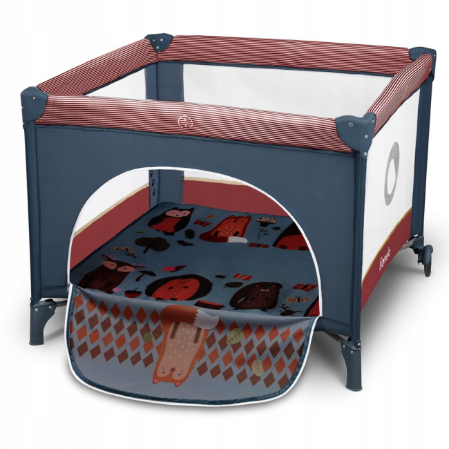 Манежі - Манеж Lionelo Fie cobalt red (LO.FE01)#2