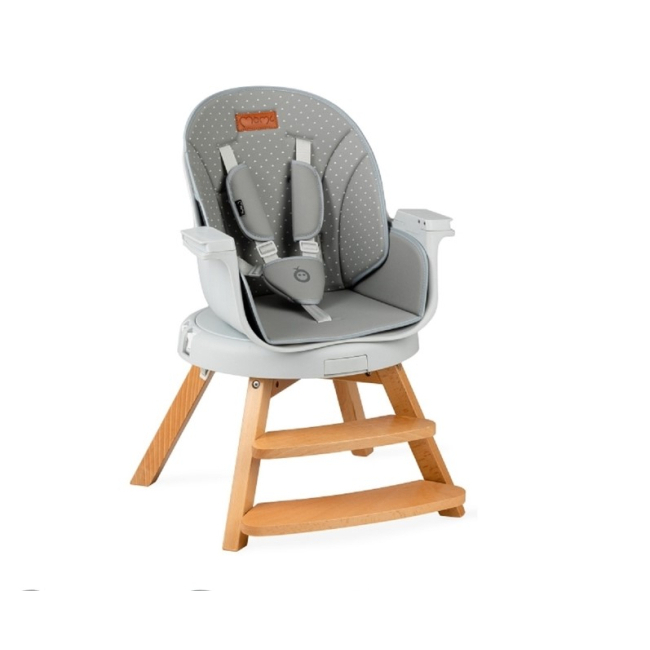 Товары по уходу - Стульчик для кормления MoMi Woodi grey dots (KRKA00009)#2
