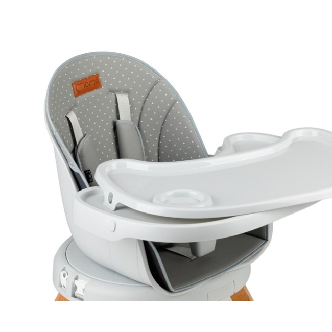 Товары по уходу - Стульчик для кормления MoMi Woodi grey dots (KRKA00009)#3