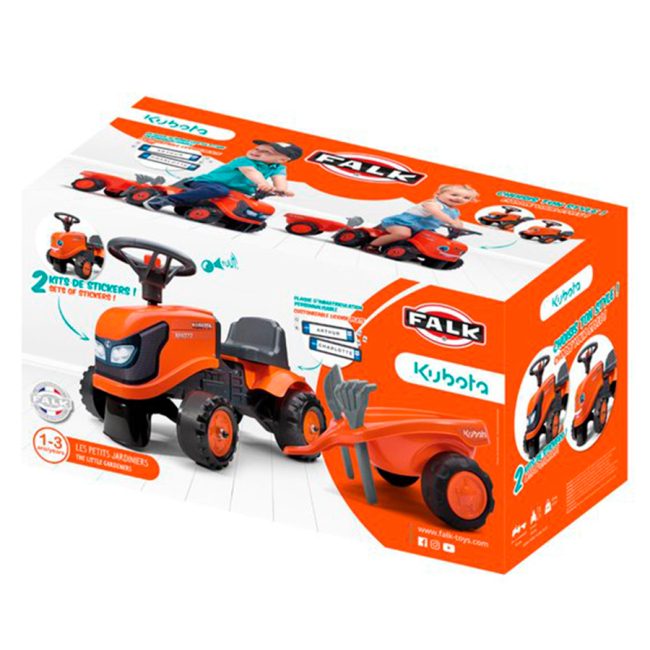 Толокари - Толокар Трактор Falk Kubota 260C Толокар з причепом (3016200026037)#2