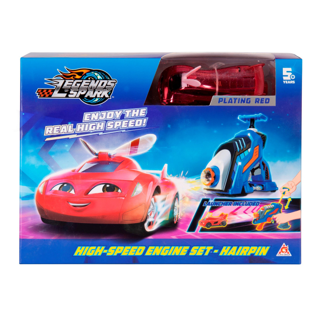 Автотреки - Игровой набор Legends of Spark Машинка Хейрпин и бластер (122234)#4