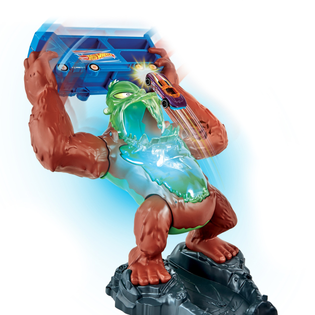 Автотреки - Ігровий набір Hot Wheels Напад токсичної горили (GTT94)#3