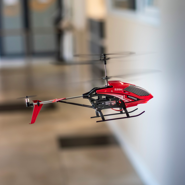 Радиоуправляемые модели - Игрушечный вертолет Syma S39Н красный (S39H/S39H-1)#8