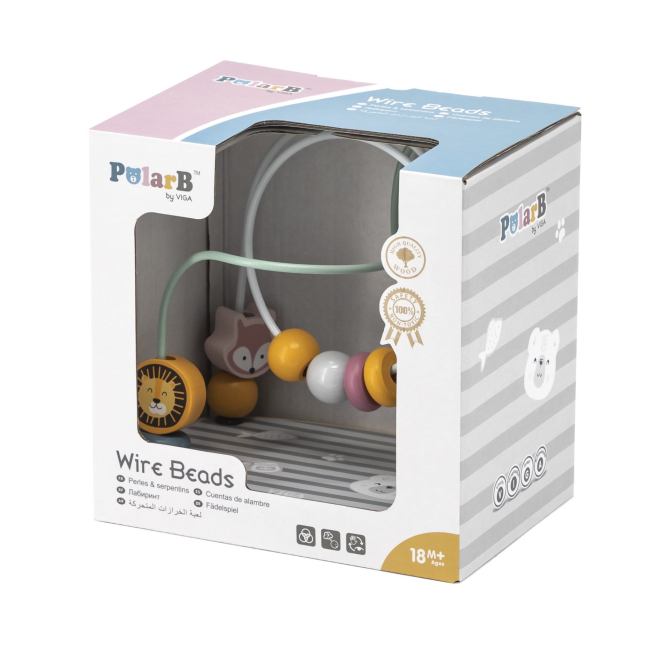 Развивающие игрушки - Лабиринт Viga Toys PolarB Бусины на проволоке (44020)#2