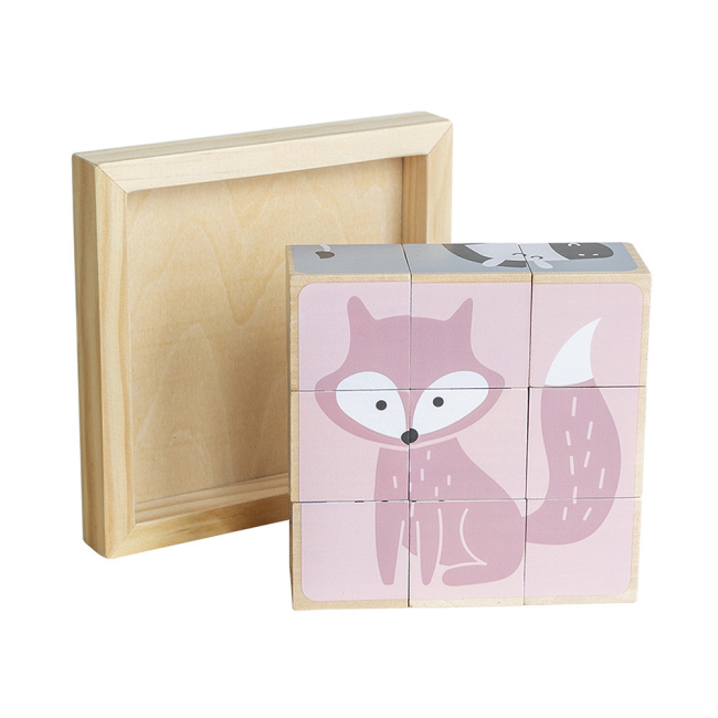 Развивающие игрушки - Пазл-кубики Viga Toys PolarB Животные (44024)#2