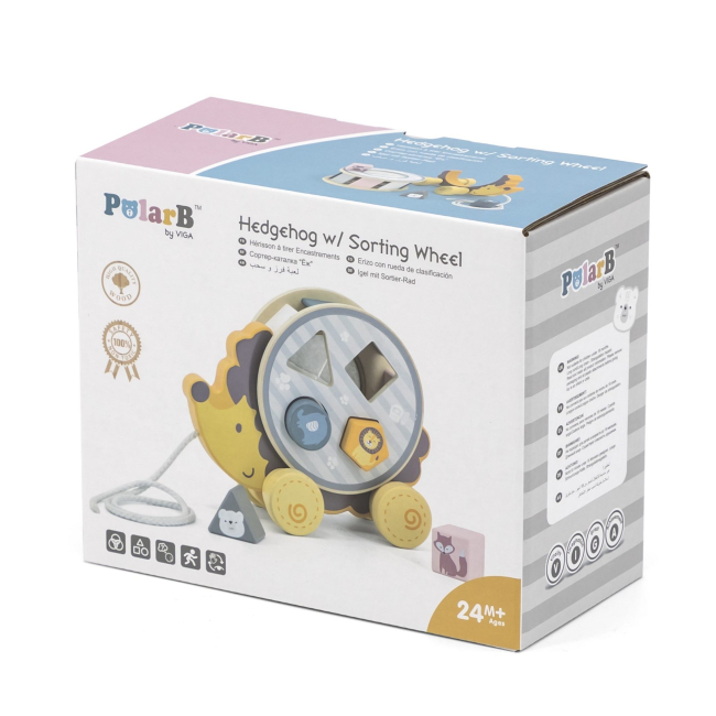 Розвивальні іграшки - Каталка-сортер Viga Toys PolarB Їжачок (44025)#3