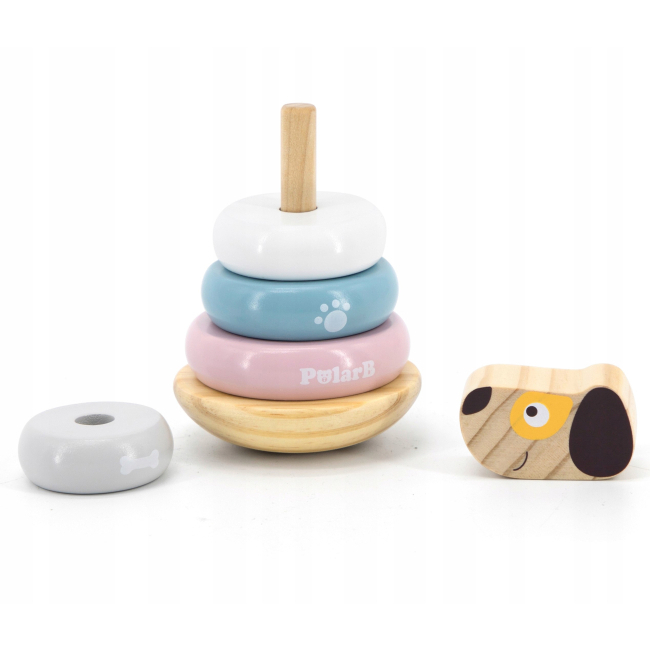 Развивающие игрушки - Пирамидка Viga Toys PolarB Собачка (44042)#2