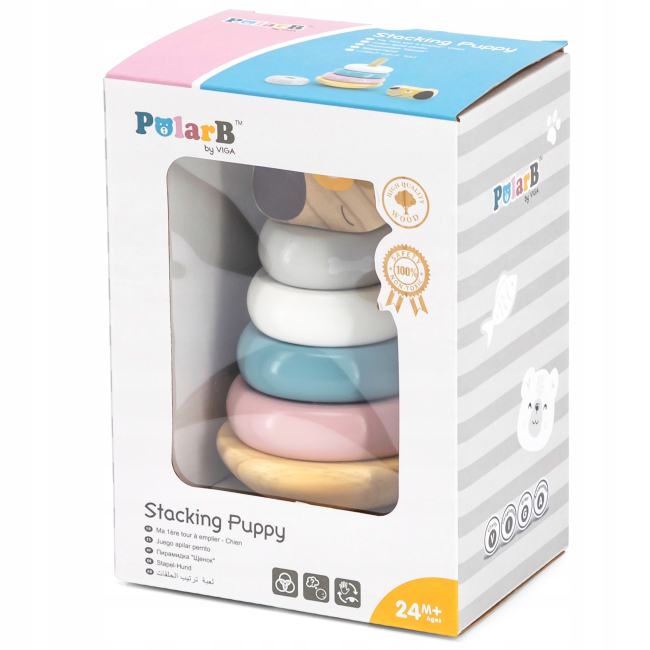 Развивающие игрушки - Пирамидка Viga Toys PolarB Собачка (44042)#3