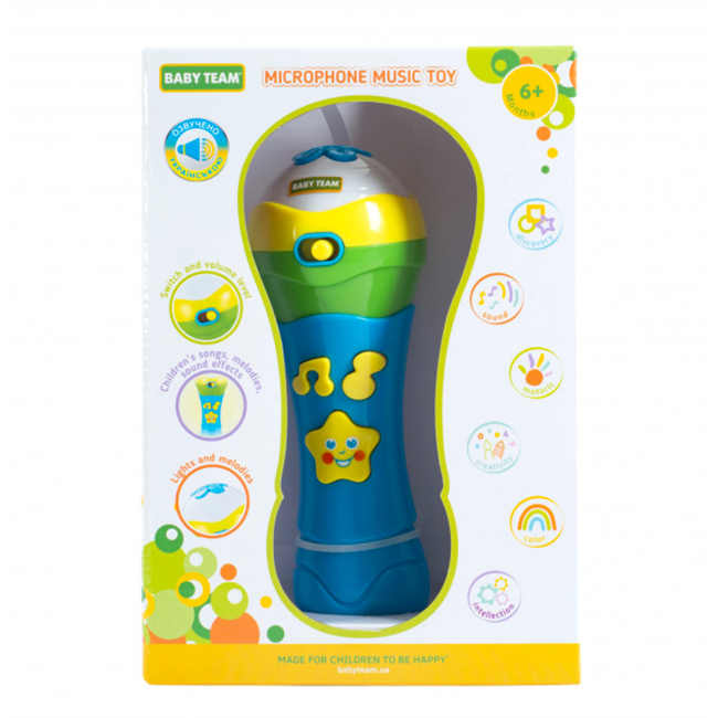 Розвивальні іграшки - Музична іграшка Baby Team Мікрофон (8639)#2