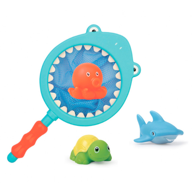 Іграшки для ванни - Набір іграшок для ванни Baby Team з сачком (9027)#2
