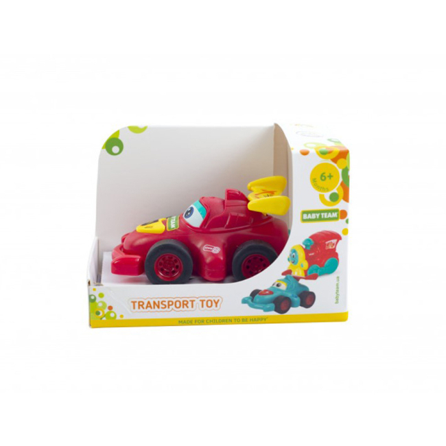 Машинки для малышей - Игрушка Baby Team Транспорт машинка красная (8620-3)#3