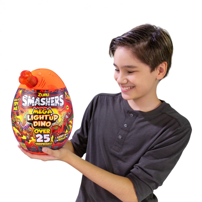Фигурки животных - Набор Smashers Light-Up Dino Mega сюрприз S4 (7474A)#5