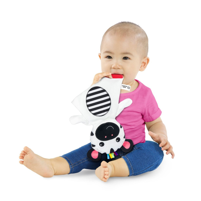 Брязкальця, прорізувачі - Розвиваюча іграшка Baby Einstein Zen the zebra (74451124905)#4