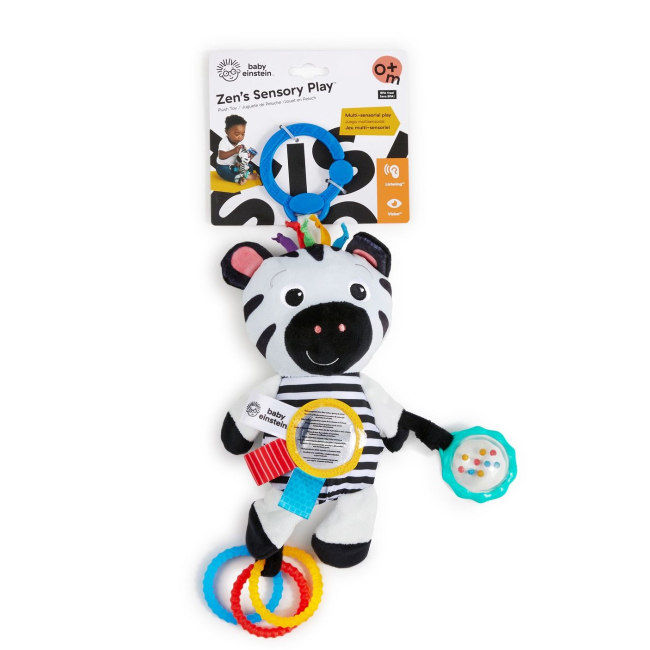 Погремушки, прорезыватели - Развивающая мягкая игрушка Baby Einstein Zen's sensory play (74451127937)#2