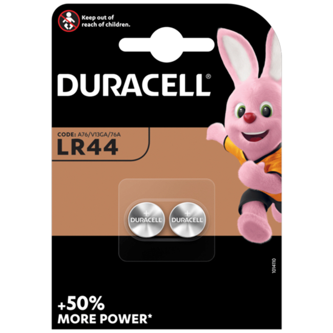 Акумулятори і батарейки - Батарейки лужні Duracell LR44 2 шт (5000394504424)#2