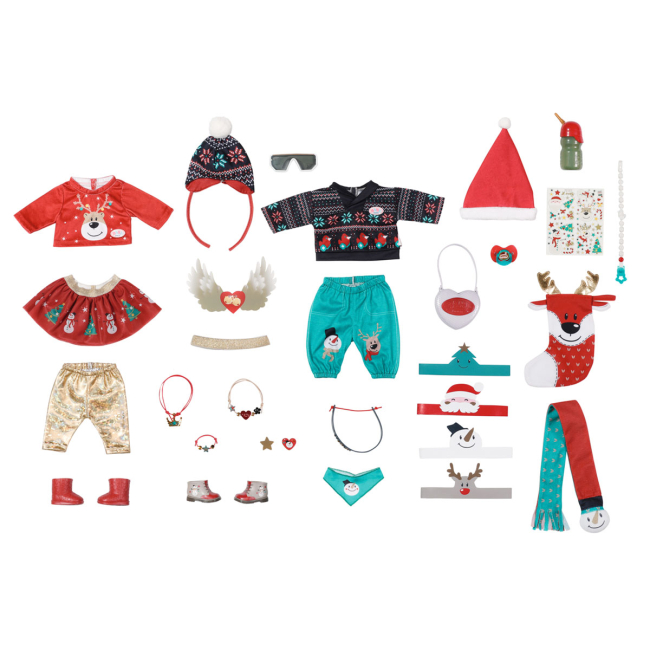 Одяг та аксесуари - Набір одягу та аксесуарів Baby Born Адвент-календар 24 елементи (830260)#2