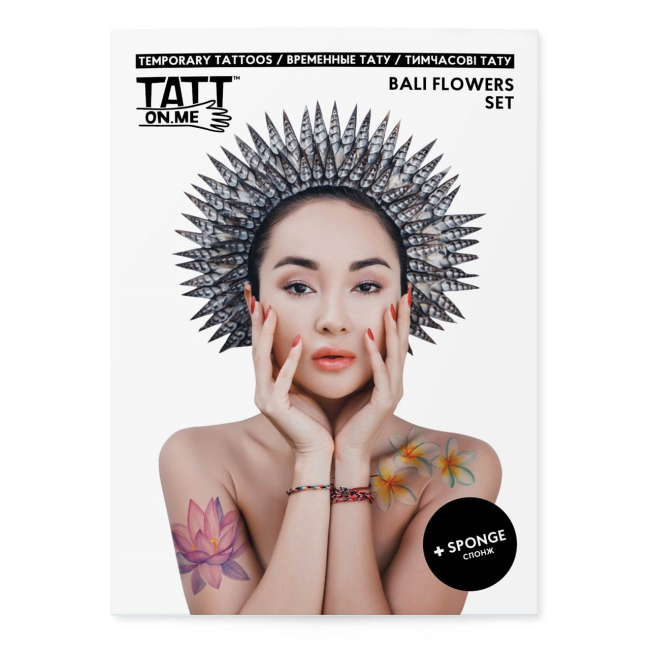 Косметика - Набор тату для тела TATTon.me Bali flowers set (4820191131545)#2