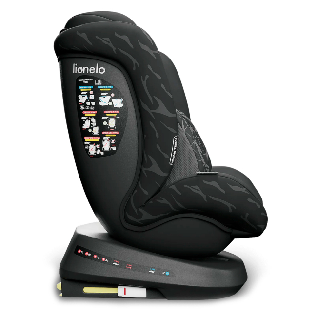 Автокрісла й аксесуари - Автокрісло Lionelo Bastiaan One black onyx 0-36 кг (LO.A.BO05) (5902581659644)#4