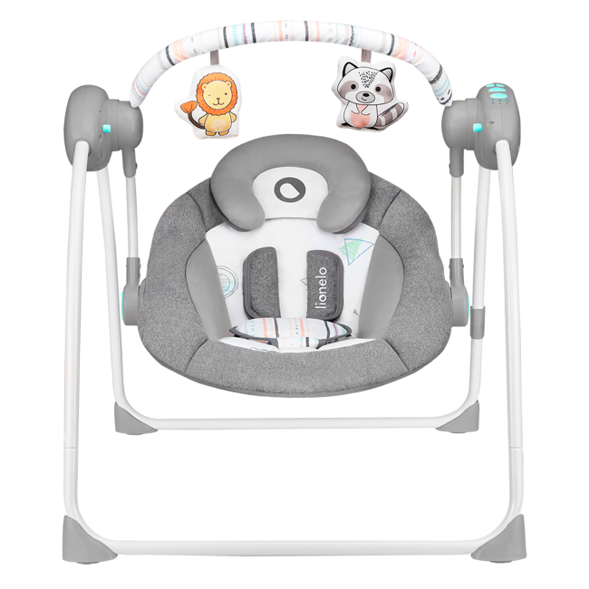 Кресла-качалки - Кресло-качалка Lionelo Ruben grey turquise (LO.RU03)#2