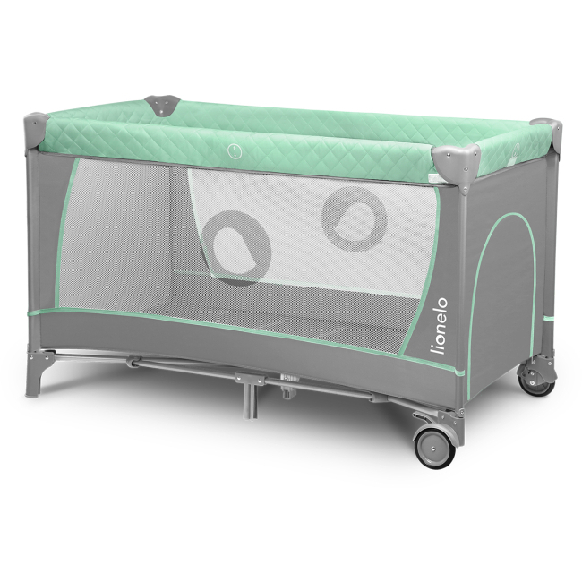 Манежі - Манеж Lionelo Flower turquoise (LO.FL03)#4