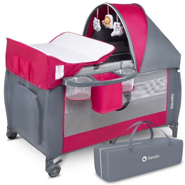 Манежи - Манеж Lionelo Sven Plus pink rose (LO.SV12)#2