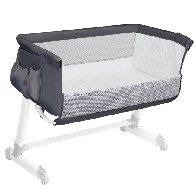 Манежі - Приставне ліжечко Lionelo Theo dark grey (LO.TH02)#2