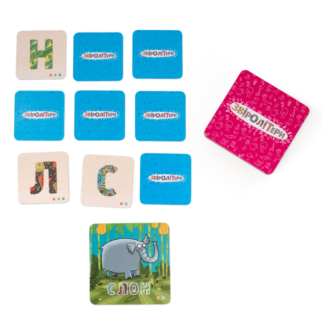 Настільні ігри - Настільно-друкована гра The Brainy Band Звіролітери (4820219540304)#3