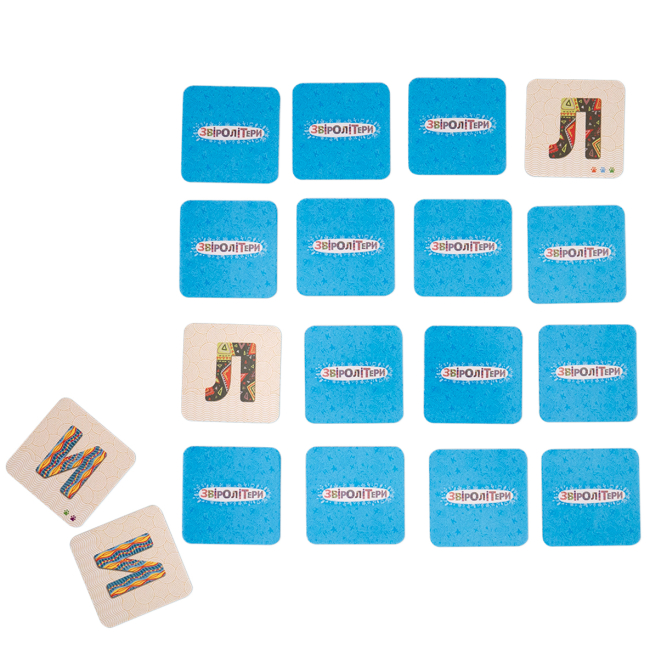 Настільні ігри - Настільно-друкована гра The Brainy Band Звіролітери (4820219540304)#4