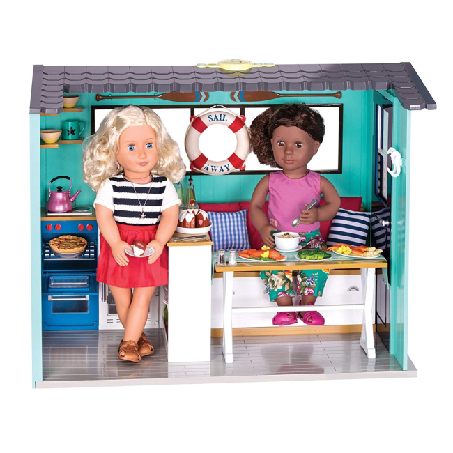 Меблі та будиночки - Ігровий набір Our Generation Пляжний будинок з аксесуарами (BD37980Z)#5