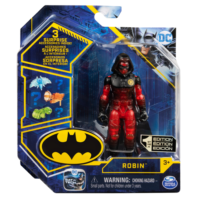 Фигурки персонажей - Игровая фигурка Batman Робин в красном костюме 10 см (6055946/6055946-17)#4