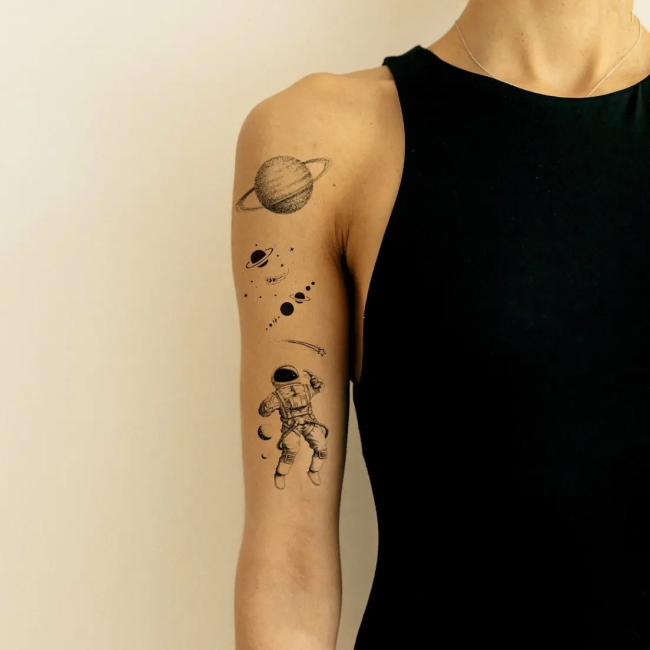 Косметика - Набір тату для тіла Tattooshka Космос і планети (LB-108)#2
