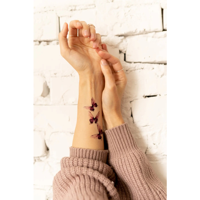 Косметика - Набор тату для тела Tattooshka Бабочки (T-114)#2