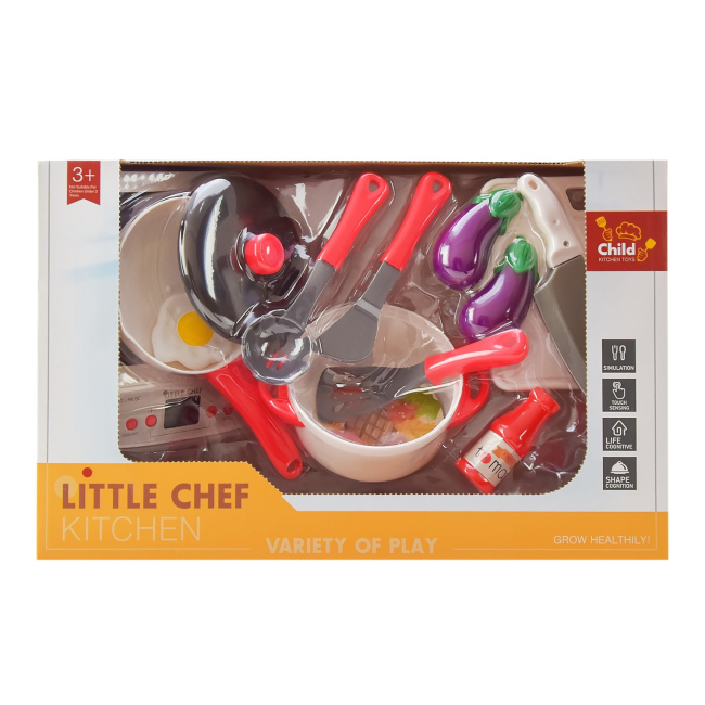 Дитячі кухні та побутова техніка - Ігровий набір посуду Shantou Jinxing (BC9006)#2