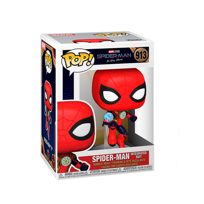 Фигурки персонажей - Фигурка Funko Pop Spider-Man Человек-Паук в интегрированном костюме (56829)#2