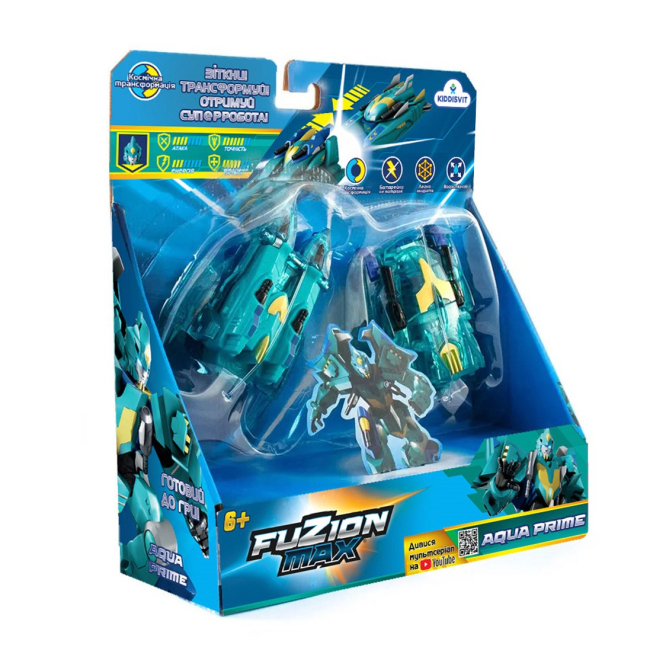 Трансформери - Ігровий набір Fuzion Max Катери-трансформери Аква Прайм (54004)#4