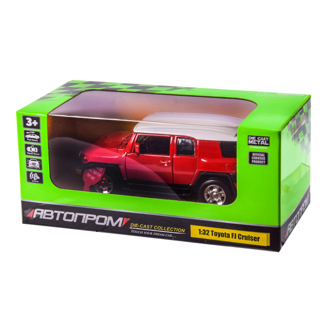 Автомодели - Автомодель Автопром Toyota FJ Cruiser красная (68304/68304-1)#2