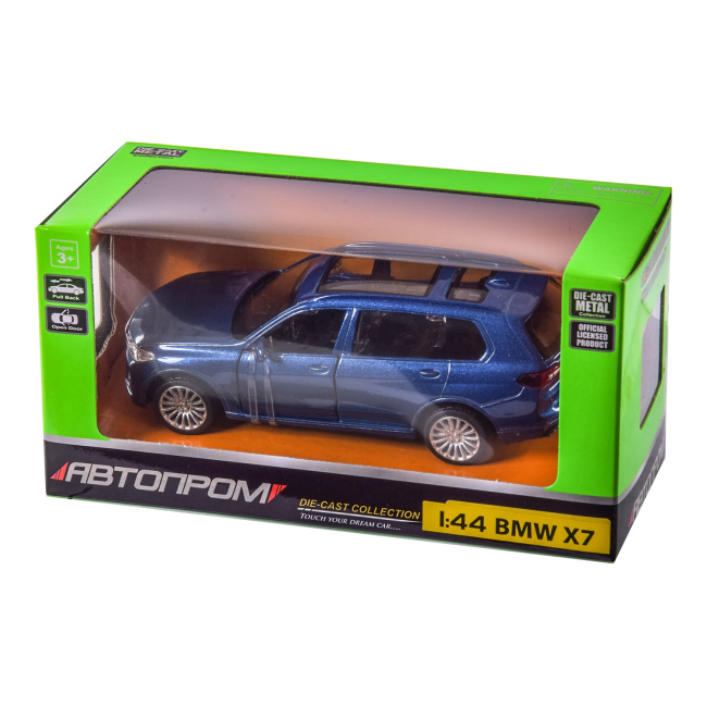 Автомоделі - Автомодель Автопром BMW X7 темно-синя (4352/4352-1)#2