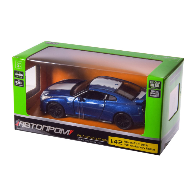Автомоделі - Автомодель Автопром Nissan GT-R R35 синя (4353/4353-1)#3
