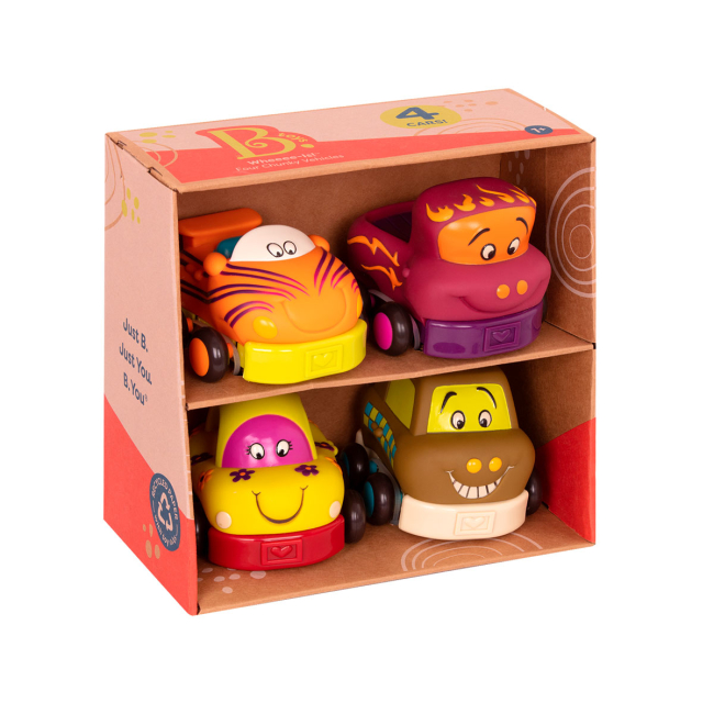 Машинки для малюків - Ігровий набір Battat Кумедний автопарк (BX1995Z)#3