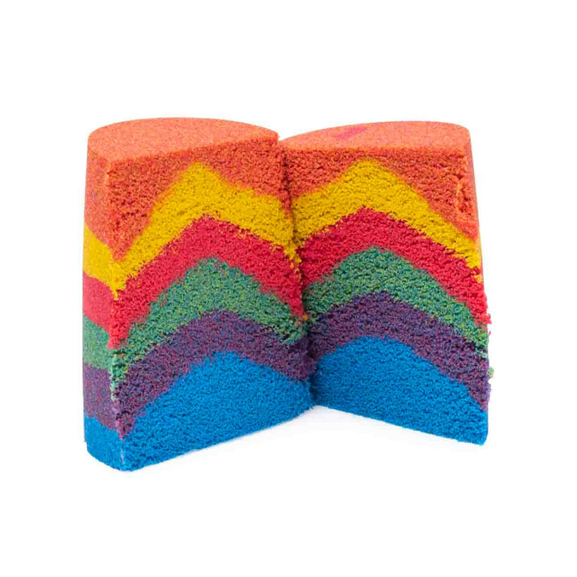 Антистрес іграшки - Набір кінетичного піску Kinetic Sand Веселковий мікс (71474)#4