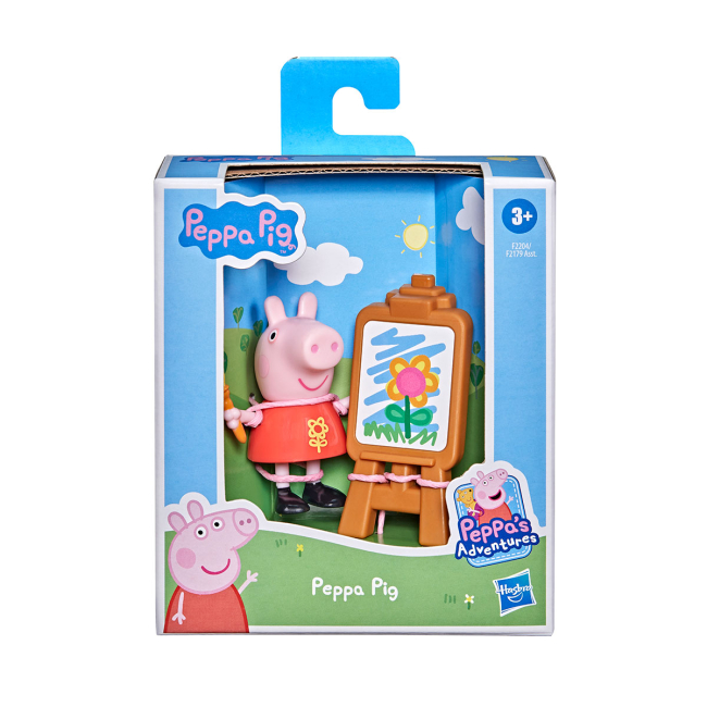 Фігурки персонажів - Фігурка Peppa Pig Веселі друзі Пеппа з мольбертом (F2204)#2