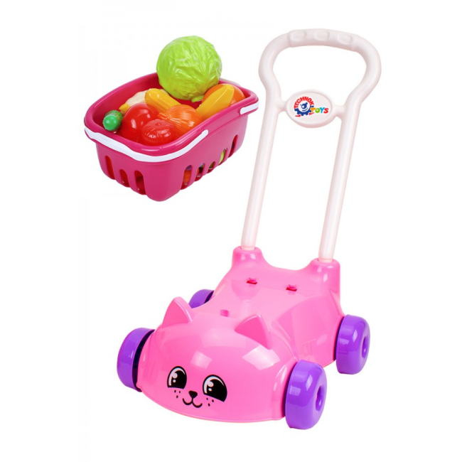 Наборы профессий - Игровой набор Technok Тележка для супермаркета розовая (7563)#2