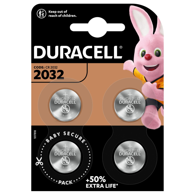 Акумулятори і батарейки - ​Батарейки літієві Duracell 3V 2032 (5000394071780)#2
