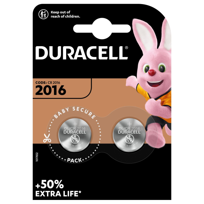 Аккумуляторы и батарейки - ​Батарейки литиевые Duracell монетного типу 2016 (5000394045736)#2