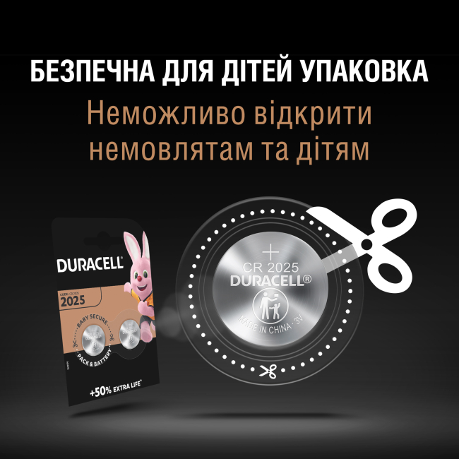 Аккумуляторы и батарейки - ​Батарейки литиевые Duracell монетного типа 2025 (5000394045514)#5
