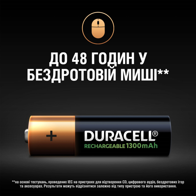 Аккумуляторы и батарейки - Аккумуляторы Duracell AA 1300 МА (5000394044982) #5