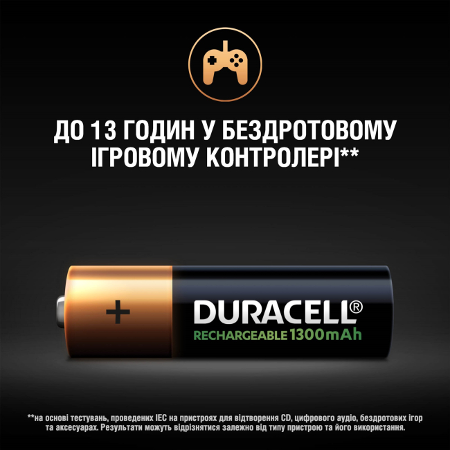 Аккумуляторы и батарейки - Аккумуляторы Duracell AA 1300 МА (5000394044982) #6