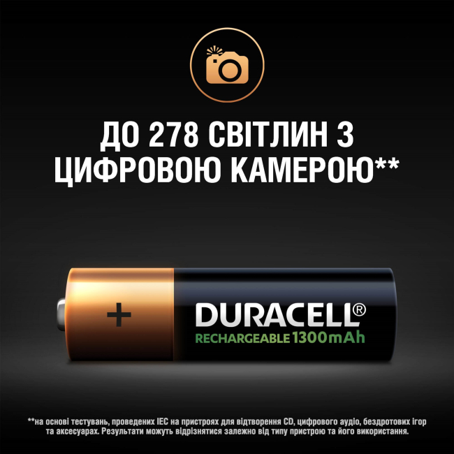 Аккумуляторы и батарейки - Аккумуляторы Duracell AA 1300 МА (5000394044982) #7
