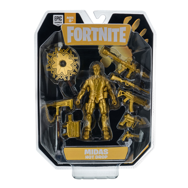 Фигурки персонажей - Коллекционная фигурка Jazwares Fortnite Hot drop Midas-gold S2 (FNT0410)#4