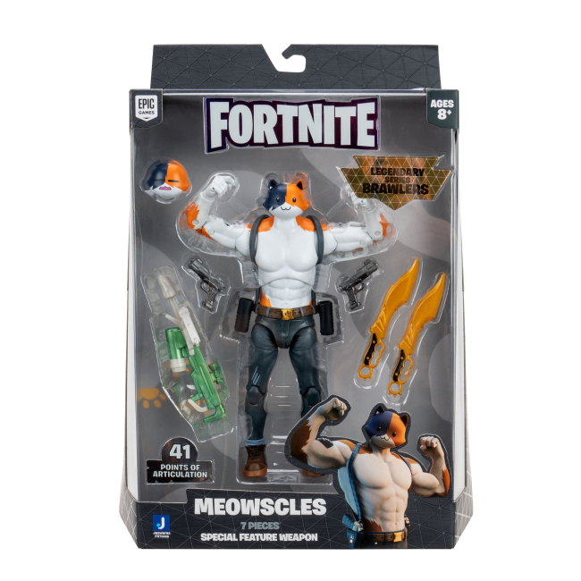 Фигурки персонажей - Коллекционная фигурка Jazwares Fortnite Legendary series Meowscles (FNT0666)#4